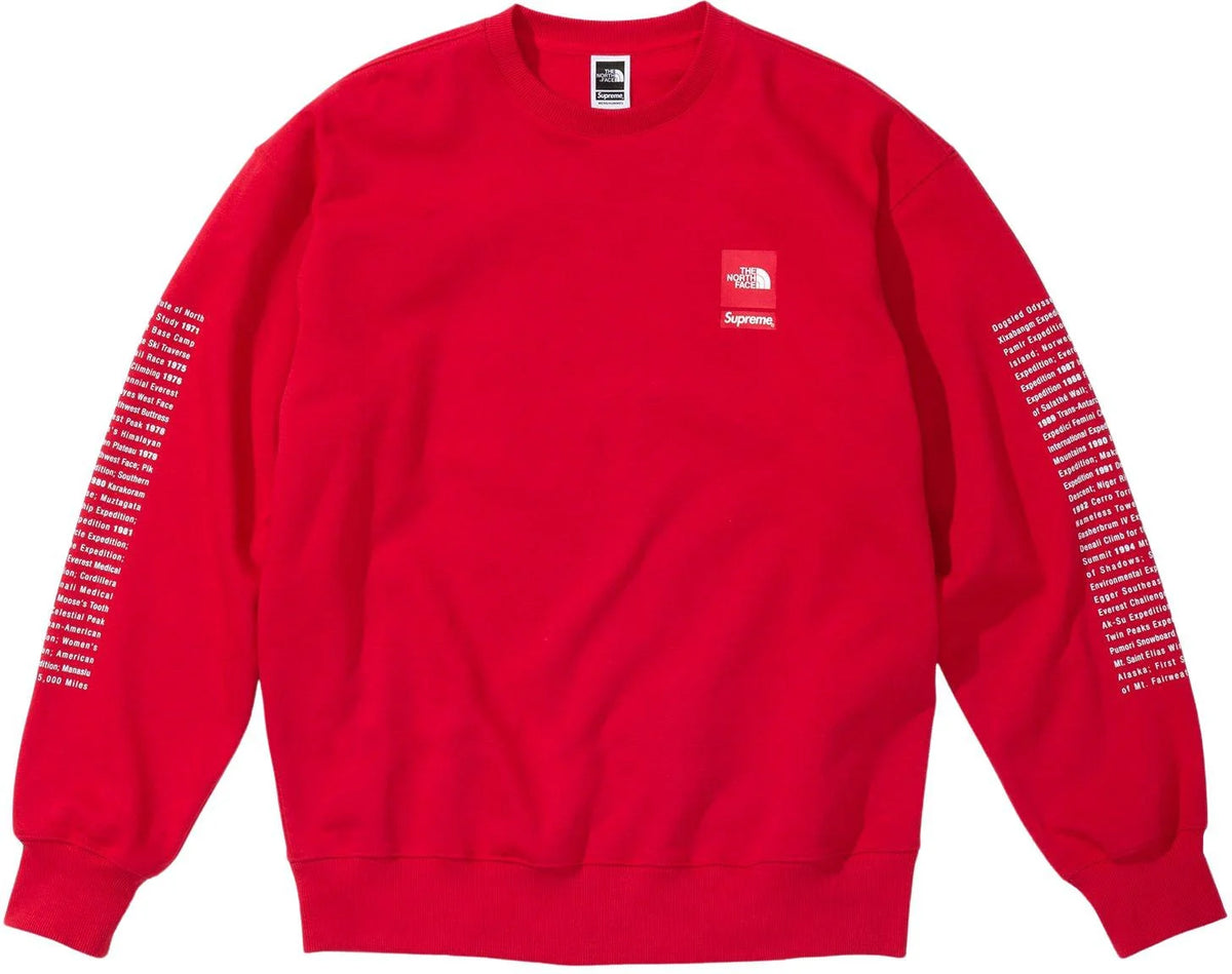 Supreme x shop tnf crewneck