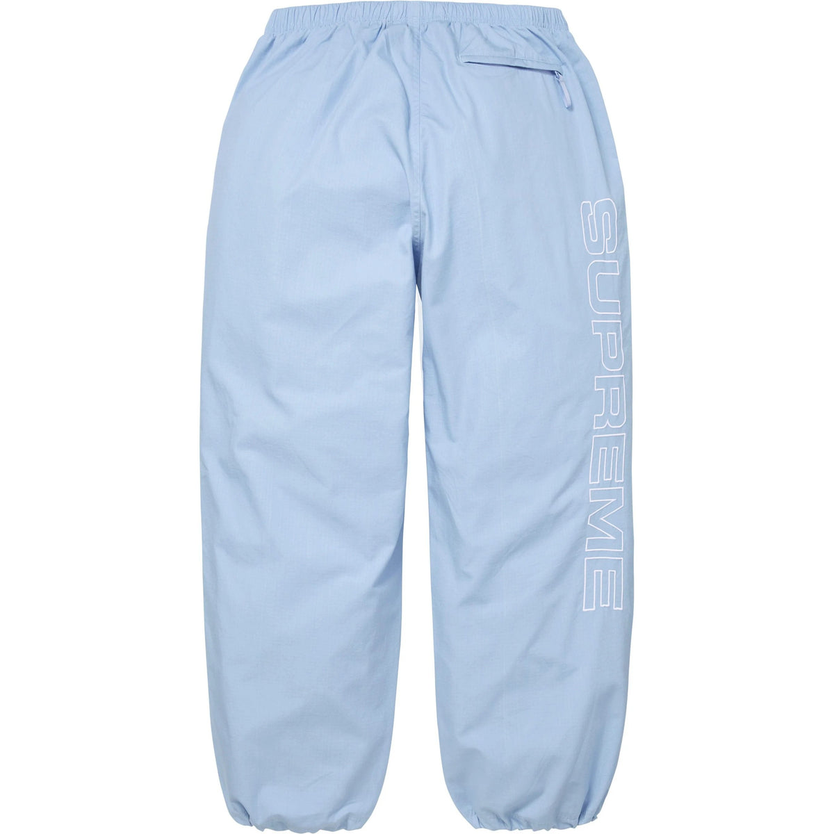 Supreme Spellout Embroidered Ripstop Track Pant Light Blue