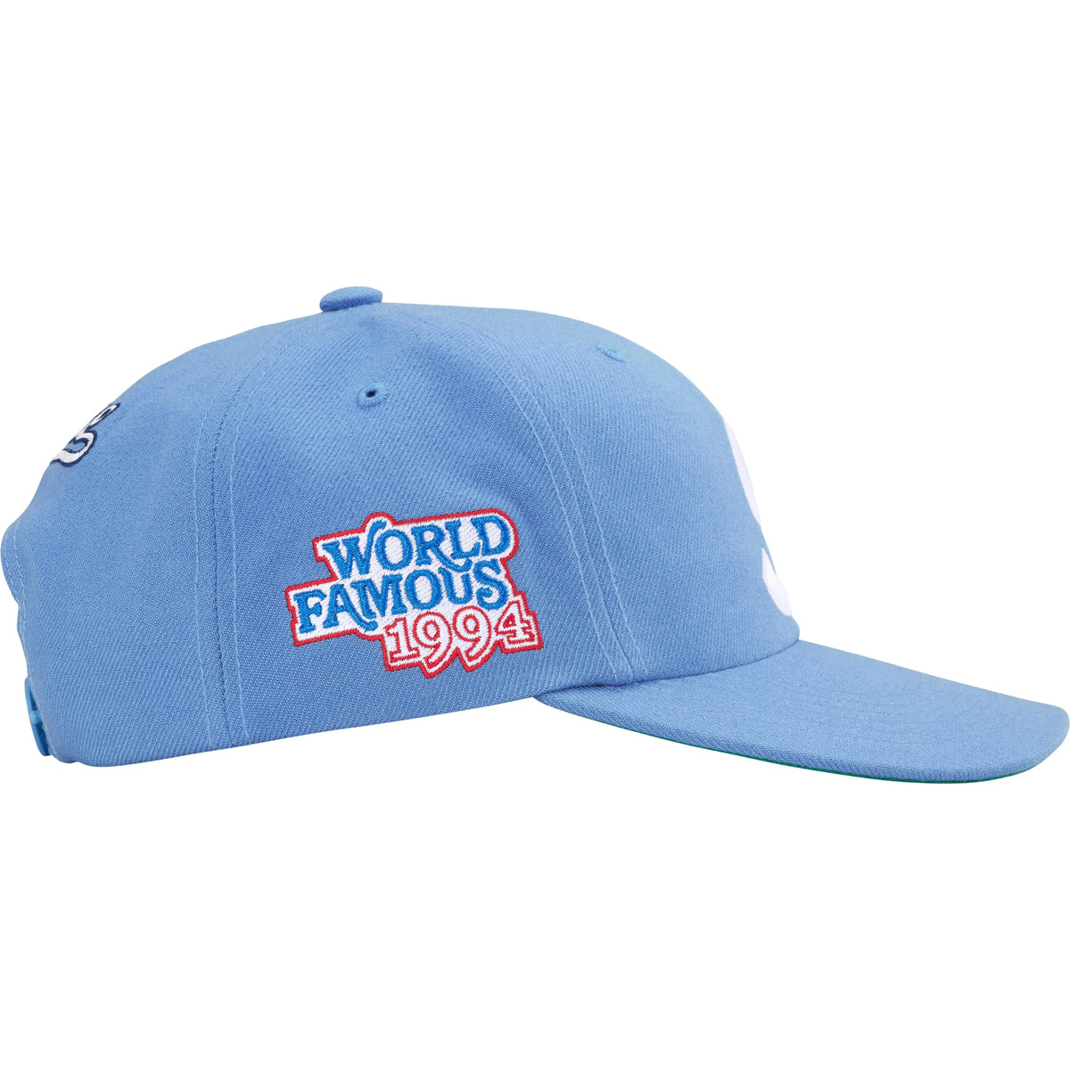 Supreme World Famous S Logo 6 Panel Light Blue – BASEMENT_HK