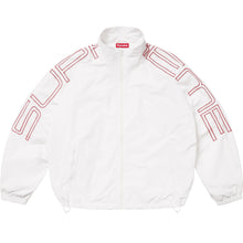 Supreme Spellout Embroidered Track Jacket White