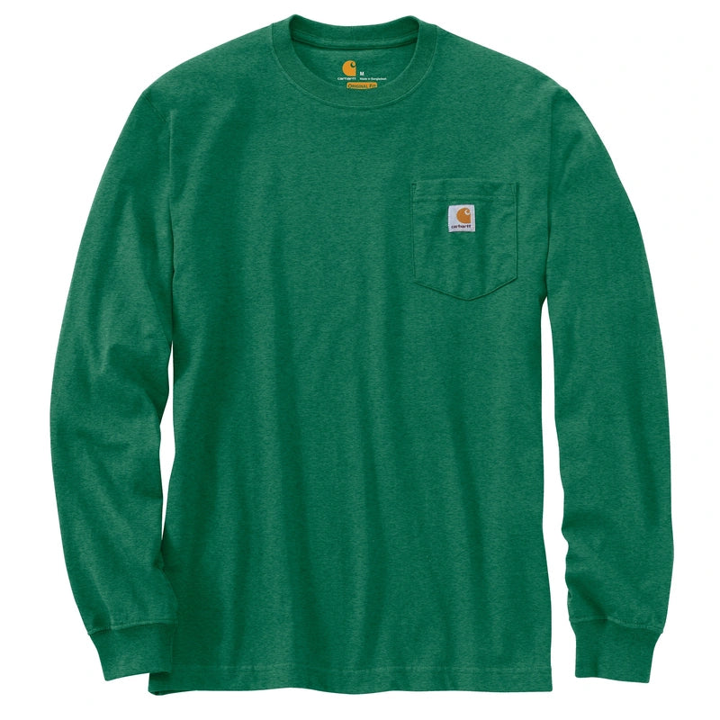 Carhartt Loose Fit Heavyweight L/S Pocket Tee North Wood Heather
