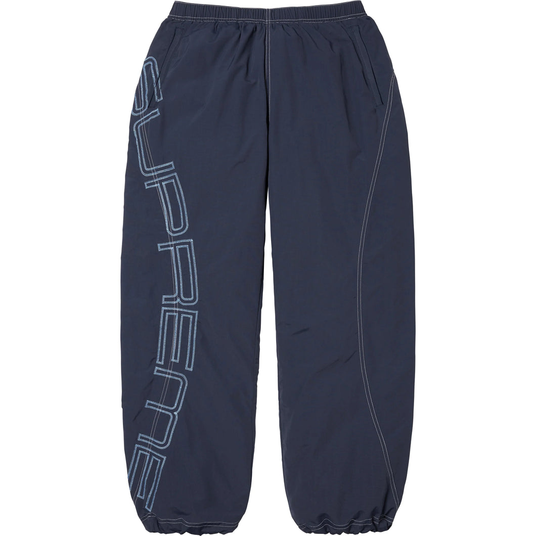 Supreme Spellout Embroidered Track Pant Navy