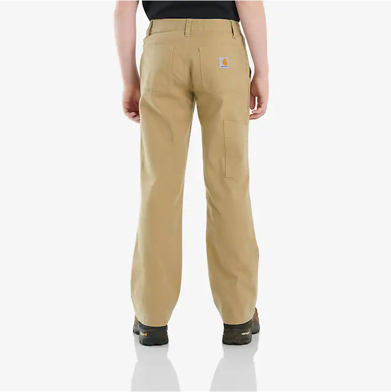 Carhartt Kids Rugged Flex® Loose Fit Utility Body-Cut Work Pant Dark Khaki