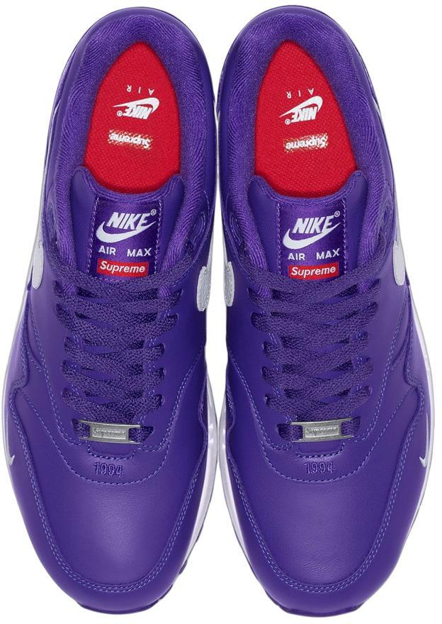 Supreme® Nike® Air Max 1 Purple