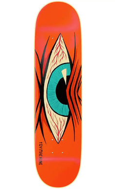 Toy Machine Mad Eyes Skateboard Orange 7.5