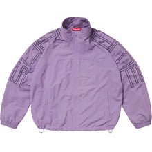 Supreme Spellout Embroidered Track Jacket Purple