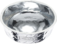 Supreme Diamond Plate Dog Bowl Sliver