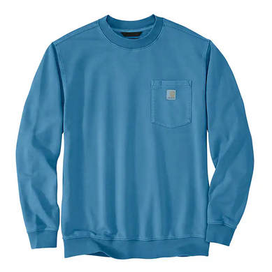Carhartt Garment Dye Crewneck Pocket Sweatshirt Horizon Blue