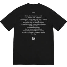 Supreme/Bernadette Corporation Fuck Tee Black