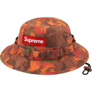 Supreme Washed Canvas Boonie Orange Camo