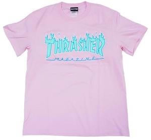 Thrasher Flame 3C S/S Tee Pink