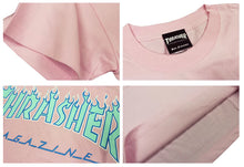 Thrasher Flame 3C S/S Tee Pink