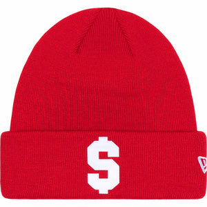 Supreme New Era® $ Beanie Red