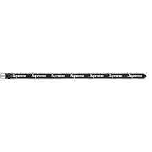 Supreme Repeat Leather Belt Black
