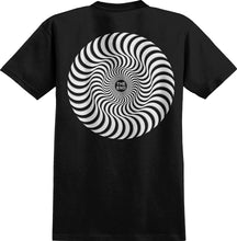 Spitfire Classic Swirl Overlay Tee Black White