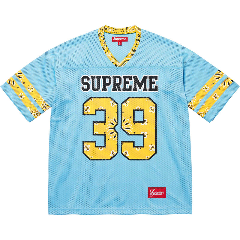 Supreme Bandana Football Jersey Blue – BASEMENT_HK