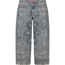 Supreme Bandana Jacquard Baggy Jean Blue