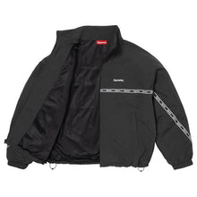 Supreme SS26 Logo Taping Track Jacket Black