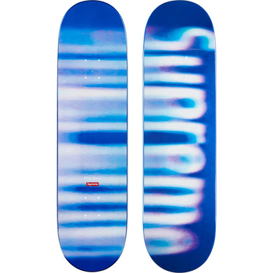 Supreme Blurred Logo Skateboard Blue