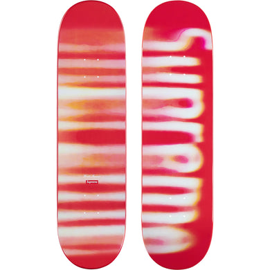 Supreme Blurred Logo Skateboard Red