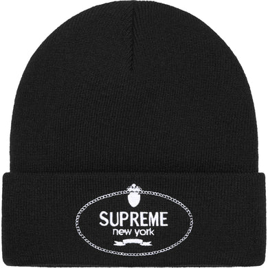 Supreme Crest Beanie Black