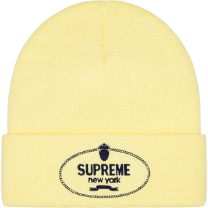 Supreme Crest Beanie Light Yellow