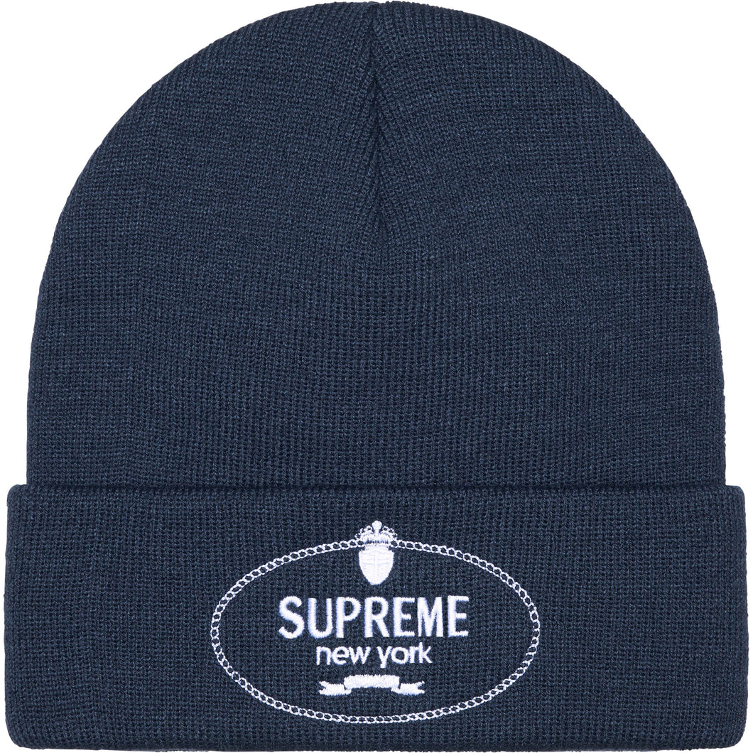 Supreme Crest Beanie Navy