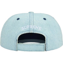 Supreme SS26 Embroidered Money Logo 6-Panel Denim