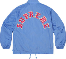 Supreme Old English Arc Coaches Jacket Light Blue