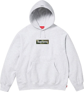 Supreme Box Logo Hooded Sweatshirt Grey FW23