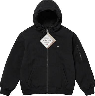 Supreme Windstopper® Zip Up Hooded Sweatshirt Black