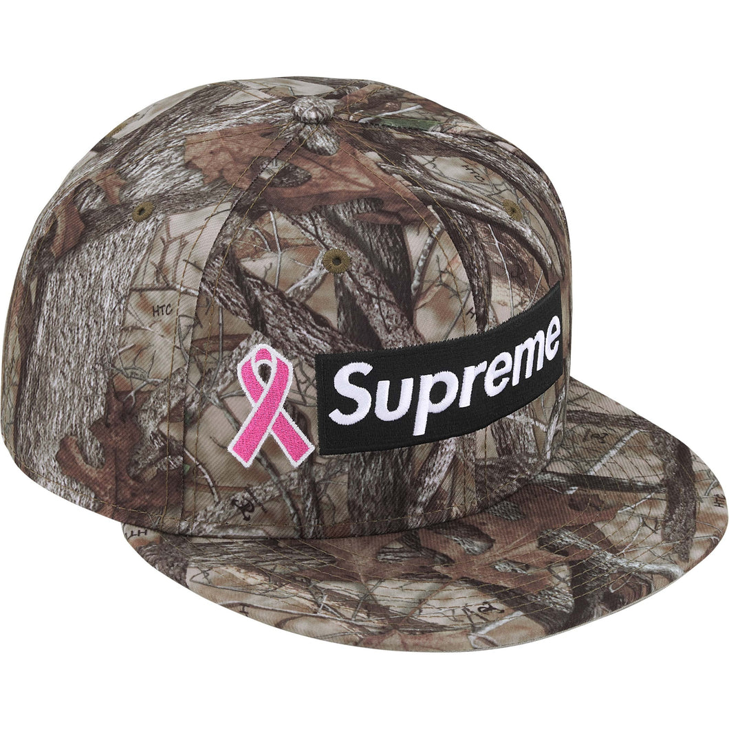 Supreme New Era Breast Cancer Awareness Box Logo Cap Camo