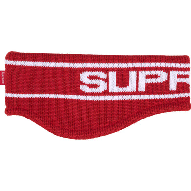 Supreme Contrast Logo Headband Red