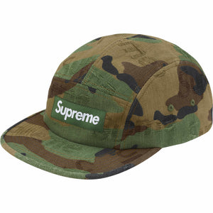 Supreme Jacquard Logos Denim Camp Cap Woodland Camo – BASEMENT_HK