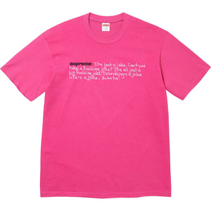 Supreme Joke Tee Fuchsia