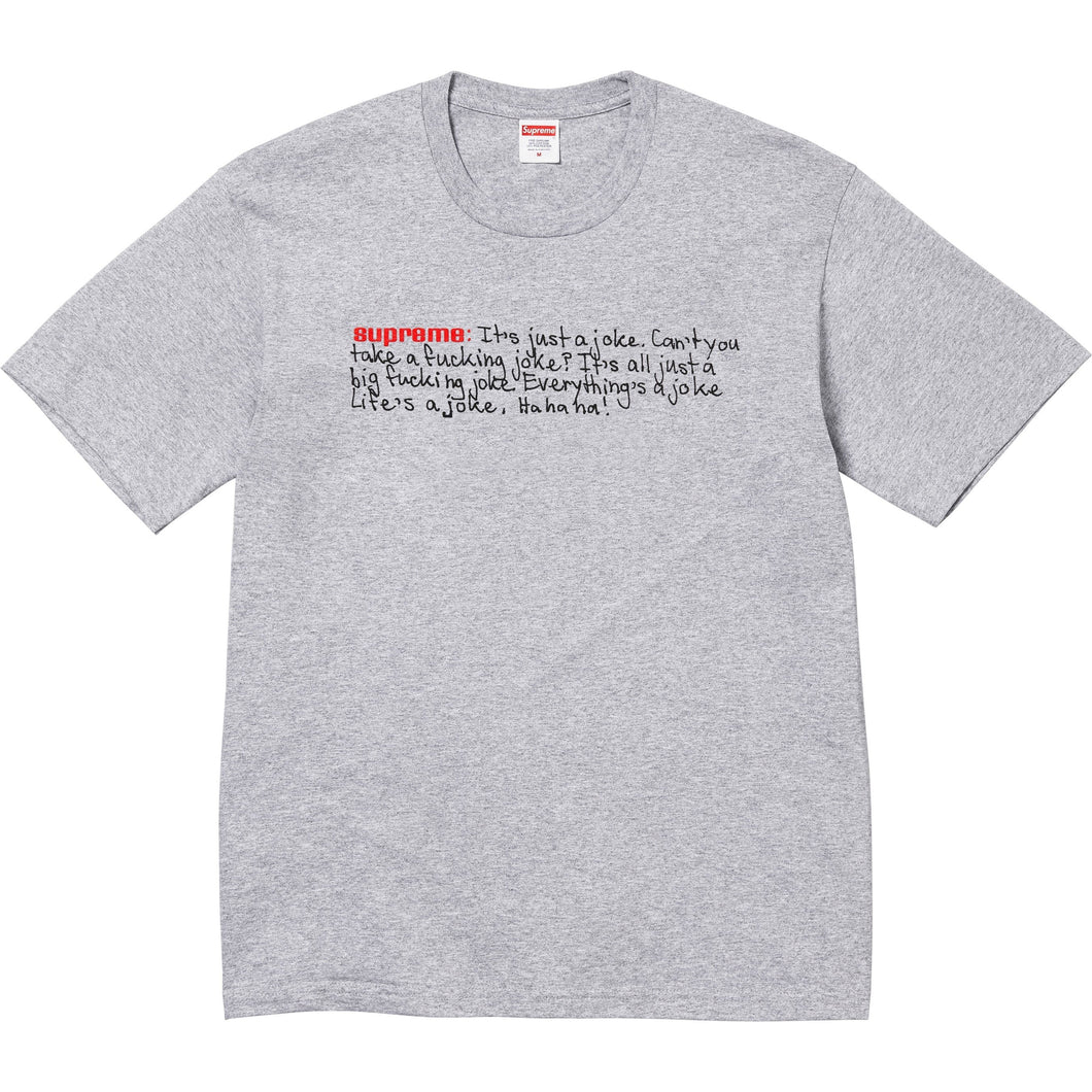 Supreme Joke Tee Grey