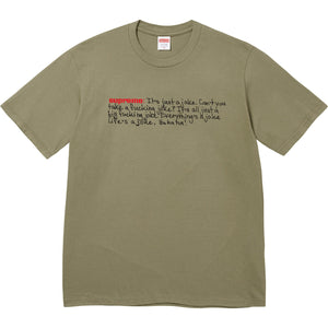 Supreme Joke Tee Olive