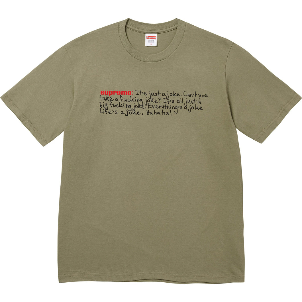 Supreme Joke Tee Olive