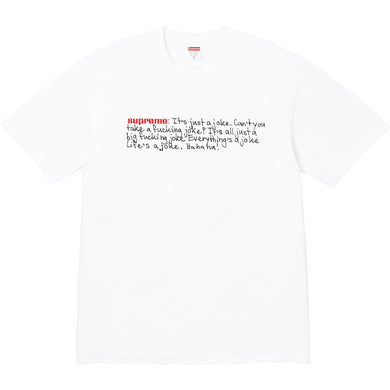 Supreme Joke Tee White