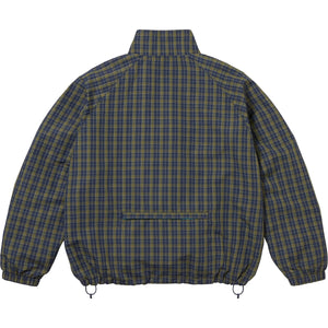 Supreme Plaid Track Jacket Navy