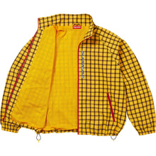 Supreme Plaid Track Jacket Yellow