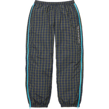 Supreme Plaid Warm Up Pant Navy