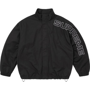 Supreme Spellout Embroidered Ripstop Track Jacket Black