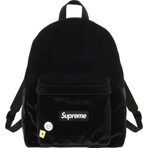 Supreme Velvet Backpack Black