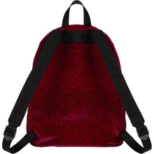 Supreme Velvet Backpack Red Leopard