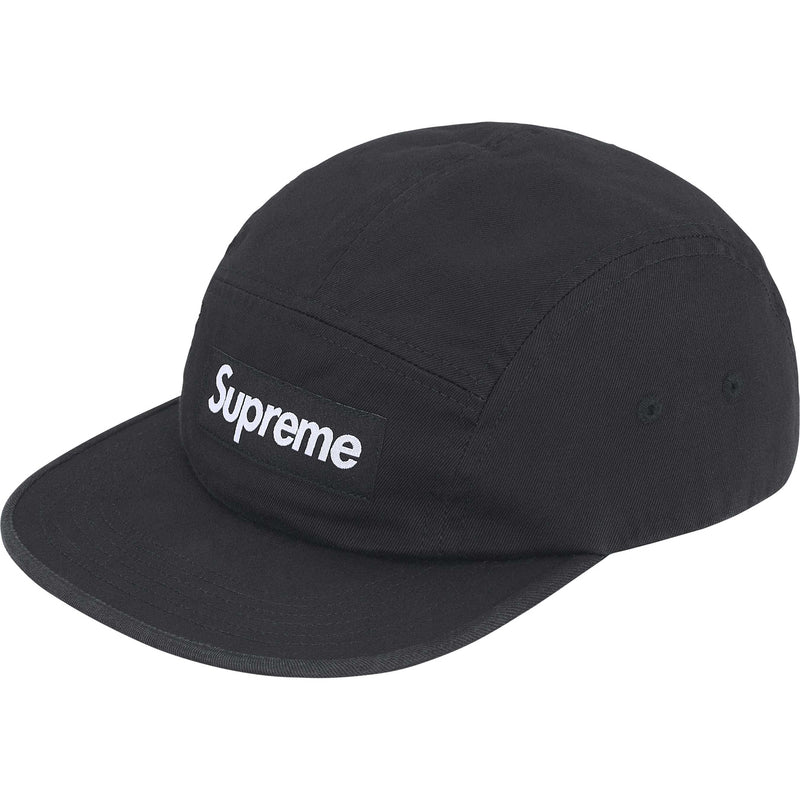 Supreme FW25 Washed Chino Twill Camp Cap Black – BASEMENT_HK