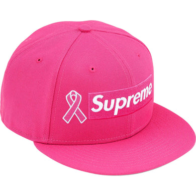 Supreme New Era Breast Cancer Awareness Box Logo Cap Fuchsia
