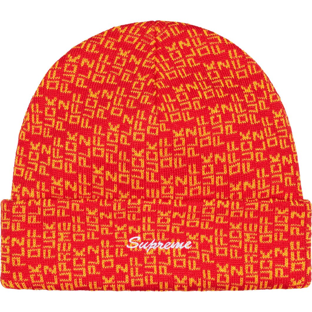 Supreme Fuck off Beanie Red