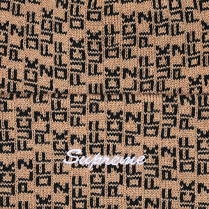 Supreme Fuck Off Beanie Tan