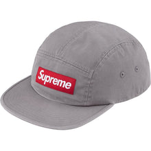 Suprem SS26 Washed Chino Twill Camp Cap Grey